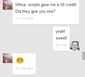 my wife got $50 from Simple as well