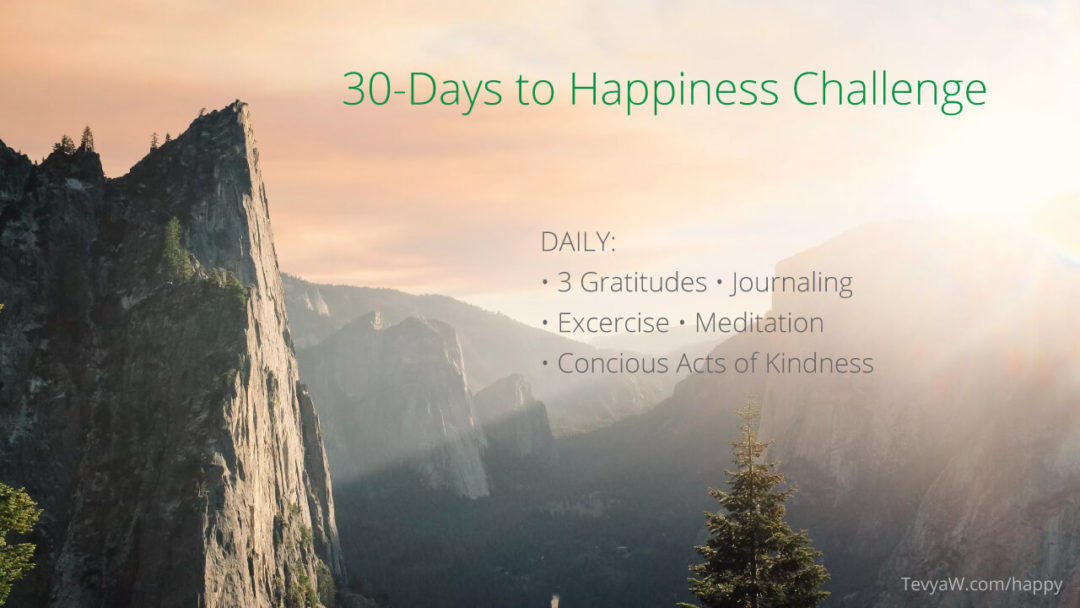30 days to happiness challenge