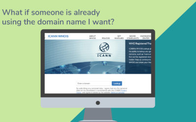 What if someone is already using the domain name I want?