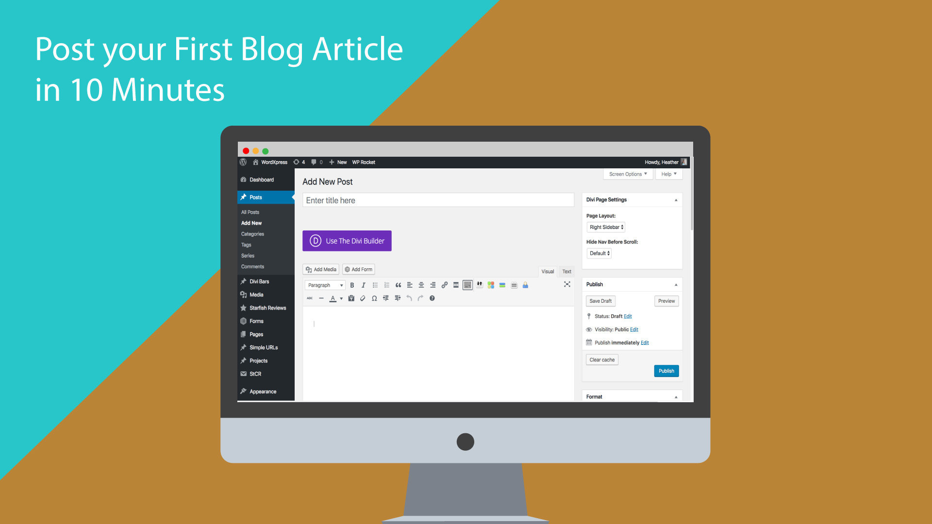 How to create a wordpress blog