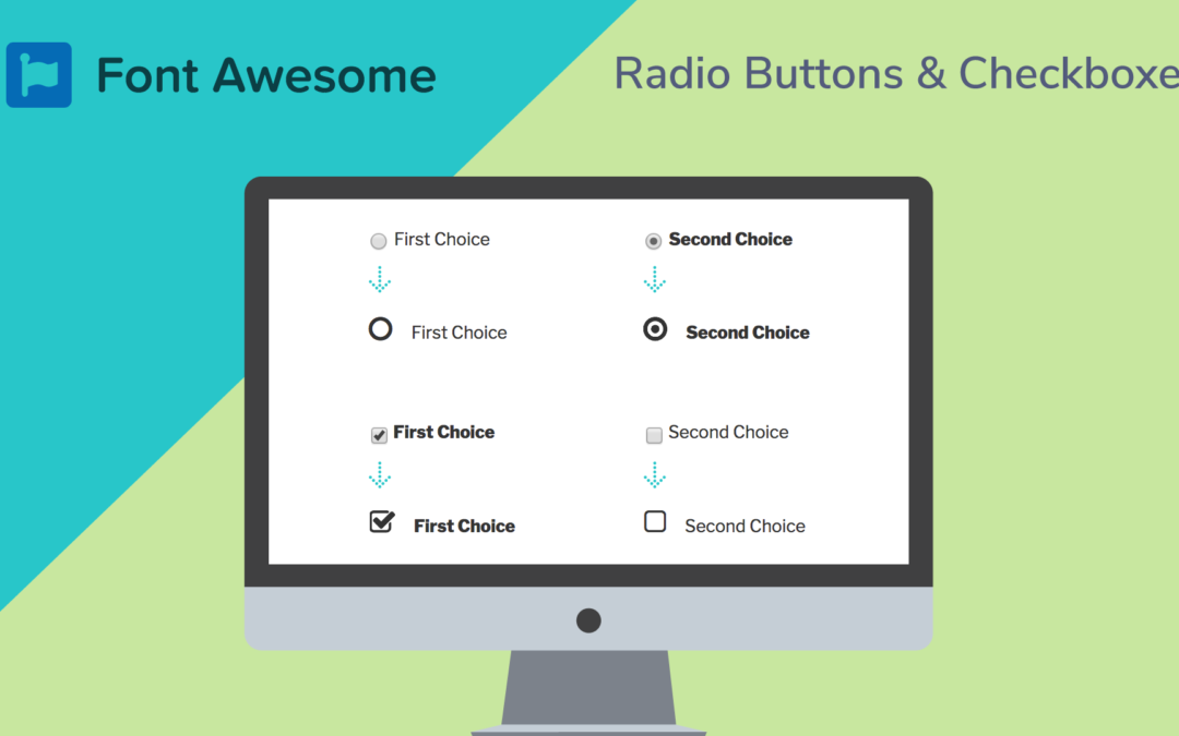 Use Font Awesome Icons for Your Website Checkboxes & Radio Buttons