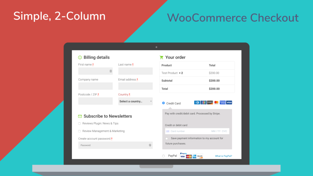 Woocommerce simple checkout